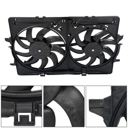 For Audi S4/S5 2013-2015 Dual Radiator Condenser Cooling Fan Assembly AU3115113