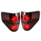 Left&Right Red Rear Tail Lights Brake Lamps For Ford F-150 Pickup Truck 2009-14