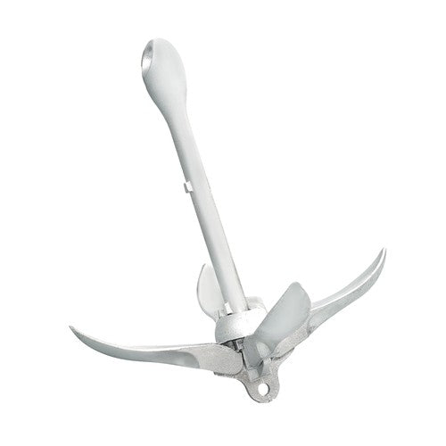 1-Pcs White 7.05lb Marine Kayak Anchor Kit Folding Grapnel Boat Anchor with Claw