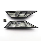 For 2016-2021 Honda Civic Smoked Side Marker Lamp Turn Signal Light W/LED Bulbs