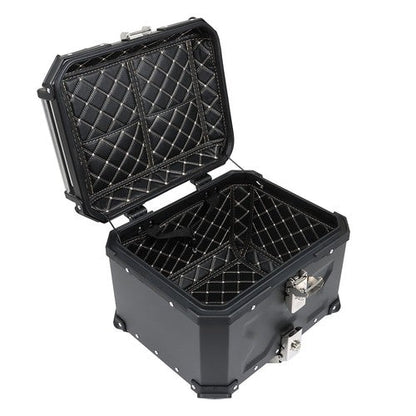 Motorcycle 36L Side Case Hard Saddlebag Aluminum & 45L Top Case Tail Box Luggage