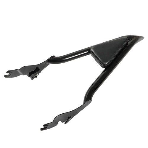 16" Backrest Sissy Bar For CVO Touring Road King Glide Street Glide Black 09-21