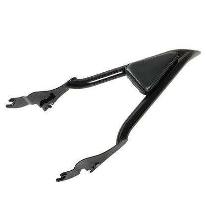 16" Backrest Sissy Bar For CVO Touring Road King Glide Street Glide Black 09-21