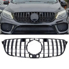 Glossy Black Grille For Mercedes Benz W166/C292 2016-2019 GLE350 W/camera hole