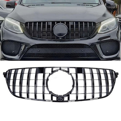 Glossy Black Grille For Mercedes Benz W166/C292 2016-2019 GLE350 W/camera hole