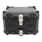 55L Motorcycle Top Case Tail Box Waterproof Luggage Scooter Trunk Storage Black