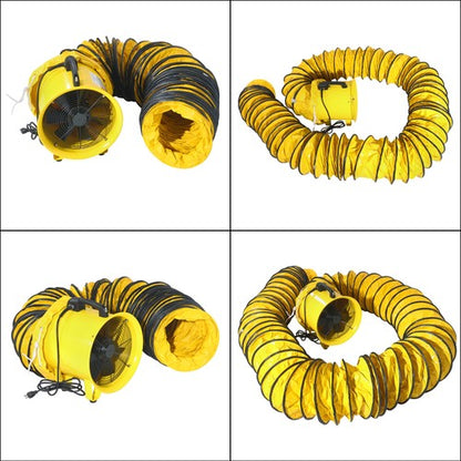12 in 2300cfm Heavy Duty industrial blower with 25-Foot flexible PVC Hoses