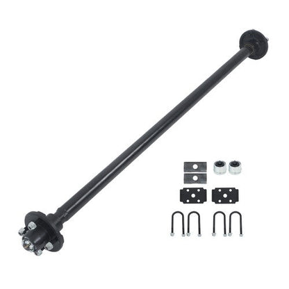 Trailer Axle (with U-Bolt Kit) Fit For 2000lbs 4 lug-4" Idler 58" Hub Face