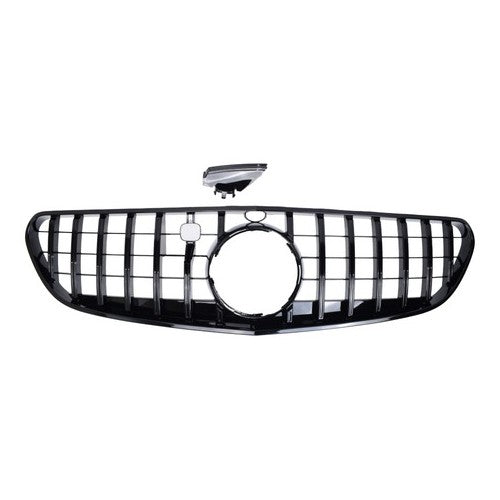 For 2015-2017 Mercedes Benz W217 S500 S550 GT Front Bumper Grille Glossy Black
