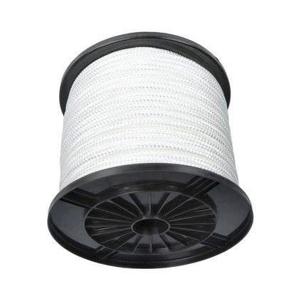 3/8 Inch Nylon Rope 250 Foot Sturdy Spool Nylon Solid Braid Rope White