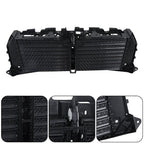 Black Upper Radiator Grille Air Shutter Assembly W/Motor For Ford F150 2015-2017