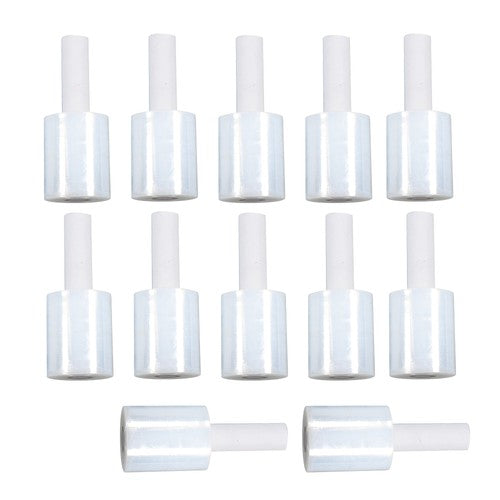 12 Rolls 5" in. x 1000FT 80 Gau Stretch Shrink Film Hand Wrap With Handle -CLEAR