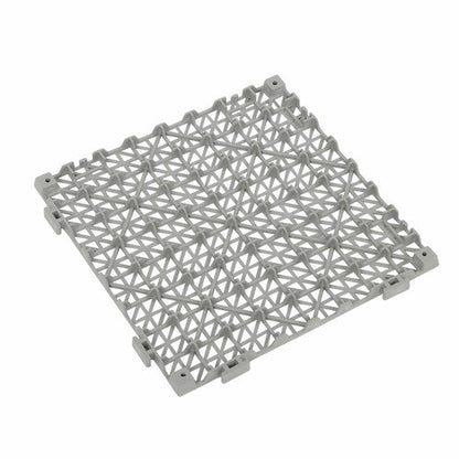 12x12Inch Interlocking Drainage Floor Tiles Modular Interlocking Tile 55Pcs Gray