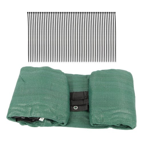 dark green 6FTx50FT garden privacy fence heavy duty barrier net with zip ties