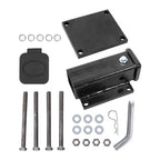 Brand New 4"- 4.5" Square Bolt-on Bumper Hitch Receiver 2 inch Receiver Opening