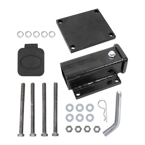 Brand New 4"- 4.5" Square Bolt-on Bumper Hitch Receiver 2 inch Receiver Opening