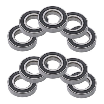 10Pcs R18-2RS 1-1/8" × 2-1/8" ×1/2" Double Rubber Seals Deep Groove Ball Bearing