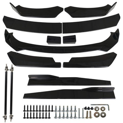Front & Rear Bumper Lip Splitter Spoiler + Side Skirt Body Kits For Subaru WRX