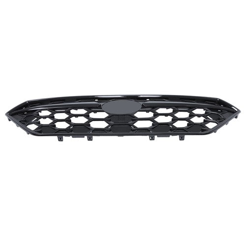 Gloss Black Plastic Honeycomb Front Bumper Upper Grille For Subaru WRX 2022-2024