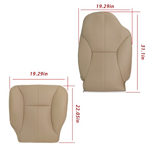For Dodge Ram 1500 3500 SLT 1998-2002 Driver Bottom & Top Seat Cover Durable