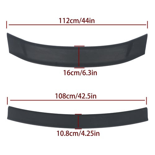 For Honda Civic Sedan 2006-2011 Rear Trunk Spoiler Wing Assembly Matte Black