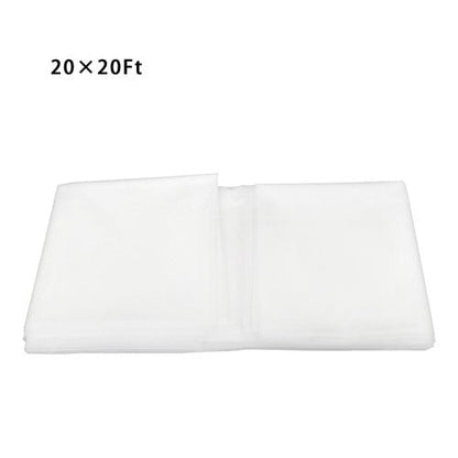 6Mil Clear Polyethylene Film Greenhouse Plastic Sheeting 20 x 20 ft