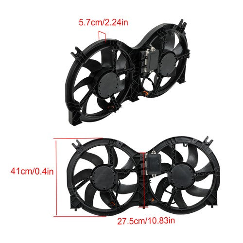Fit For 2014-2019 Infiniti QX60 3.5L 2.5L Radiator Cooling Fan W/Control Module