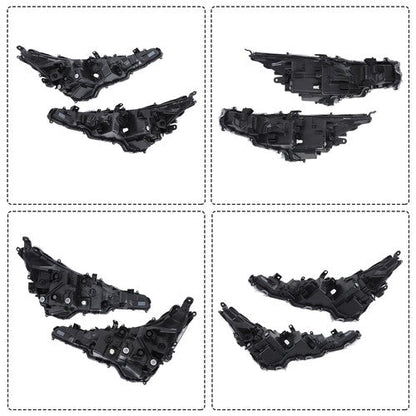 Black For Toyota Corolla 2023-2024 Pair LED Clear Headlights&Front Lower Grill