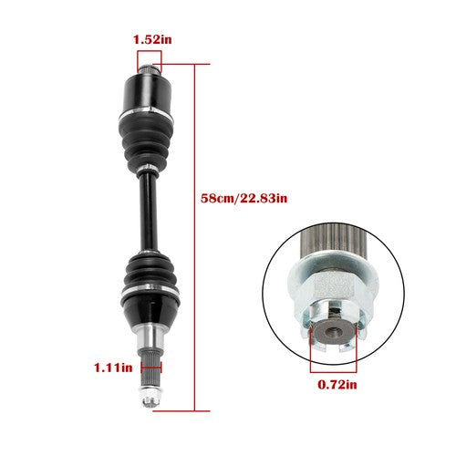 Fit For Polaris Sportsman 500 1380142 2×Rear Left and Right CV Axles Drive Shaft