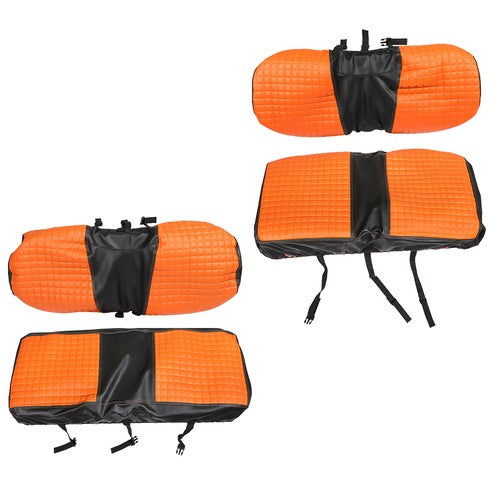 Front&Rear Seat Covers For Yamaha Drive/Drive 2 2007-UP Golf Cart Orange New