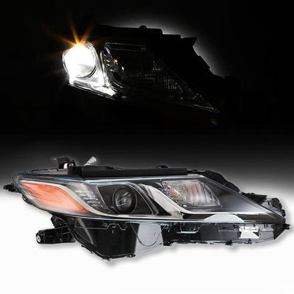 Headlight Lamp Passenger RH Side Black Housing For Toyota Camry L/Le/Se 2018-19