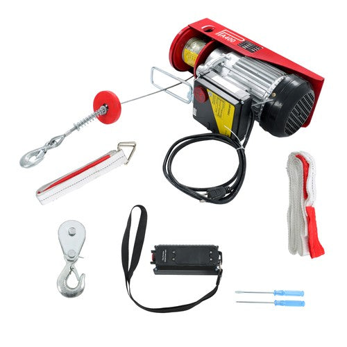 110V 880lbs Automatic Lift Electric Hoist with 328ft Wireless Remote Control