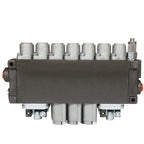 Hydraulic Backhoe Directional Control Valve w/ 2 Joysticks, 6 Spool, 11 GPM