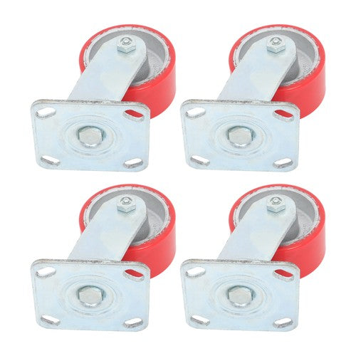 4"X 2" Heavy Duty Casters - Polyurethane Caster with Capacity up to 2800 LBS