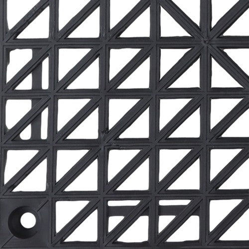 55PCS 12x12" Interlocking Drainage Floor Tiles Modular Interlocking Tile Black