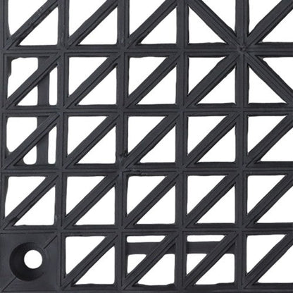 55PCS 12x12" Interlocking Drainage Floor Tiles Modular Interlocking Tile Black