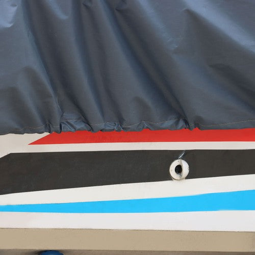 PU 23-24' 102" Boat Cover Marine 600D Polyester Grade Canvas Storage Trailerable