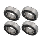 1641-2RS Ball Bearing 1" x 2" x 9/16 Rubber Sealed (Qty 4)