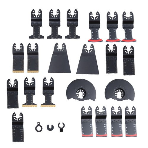 25PCS Oscillating Tool Professional Bi-Metal Multitool Blades Kits for Wood Nail