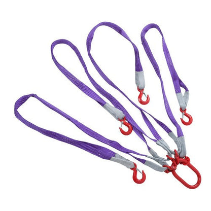 6600LBS Capacity 5FT Lifting Slings with G80 4 Legs Grab Hook and Adjuster
