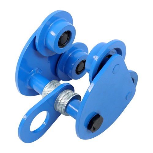 Manually Trolley Alloy Steel 2200lb Double Wheel I-Beam Flange Width 65-150mm