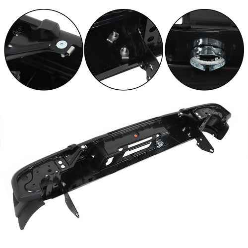 Rear Step Bumper Black For 2015-2022 Chevy Colorado Canyon W/o Sensor Holes