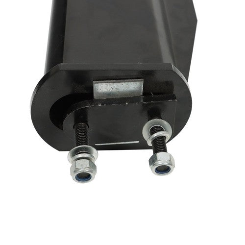 Black Straight Spring Loaded Mud Flap Hanger 2.5" Bolt Spacing,30" Length