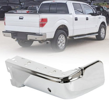 For Ford F-150 2009-2013 2014 Rear Right Bumper Face Bar W/Park Assist Chrome