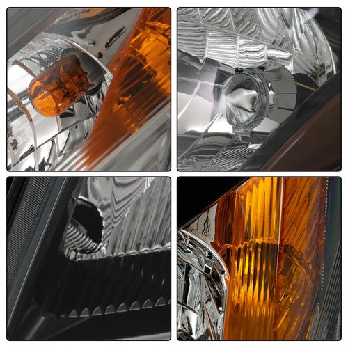 Headlight Black For Toyota Prius 2006 2007 2008 2009 Headlamp Left+Right Side