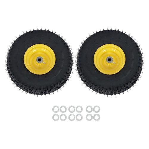 15x6.00-6 Lawn Mower and Dump Cart Wheel - 3/4 Inch Axle, 3.25 Inch Hub