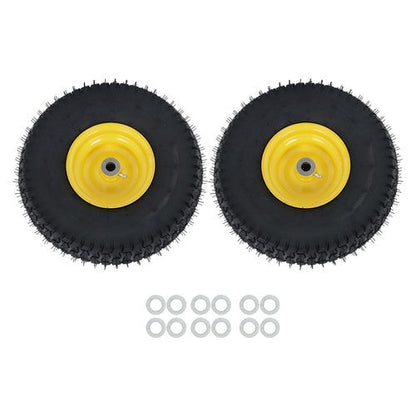 15x6.00-6 Lawn Mower and Dump Cart Wheel - 3/4 Inch Axle, 3.25 Inch Hub