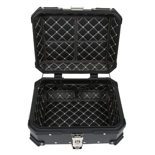 22L Black Motorcycle Luggage Waterproof Tail Box Scooter Trunk Storage Top Case