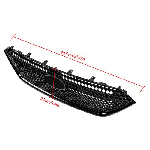 Front Bumper Upper Grille Honeycomb Grill Durable Black For Subaru WRX 2022-2024