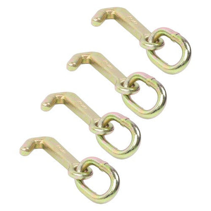 4 Pack 5/16 Inch G70 Mini J Hook Hook 5400 Lbs Working Load Limit Towing Hooks